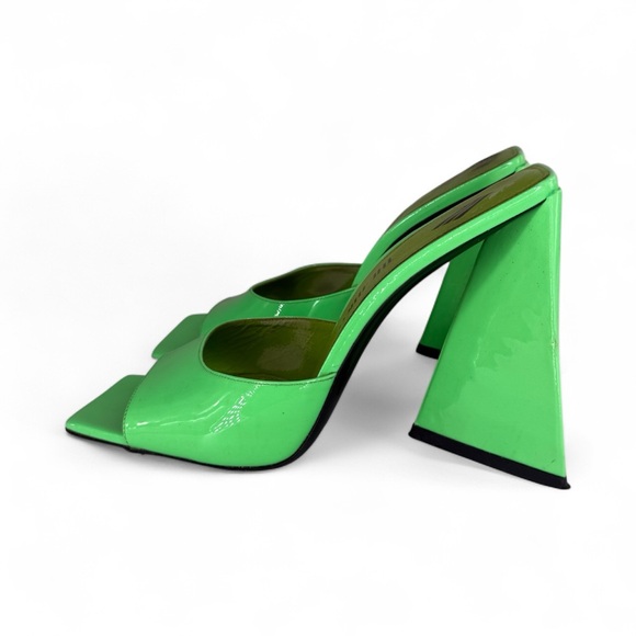 ATTICO Green  Patent Leather Devon Mules IT40 - Picture 4 of 10